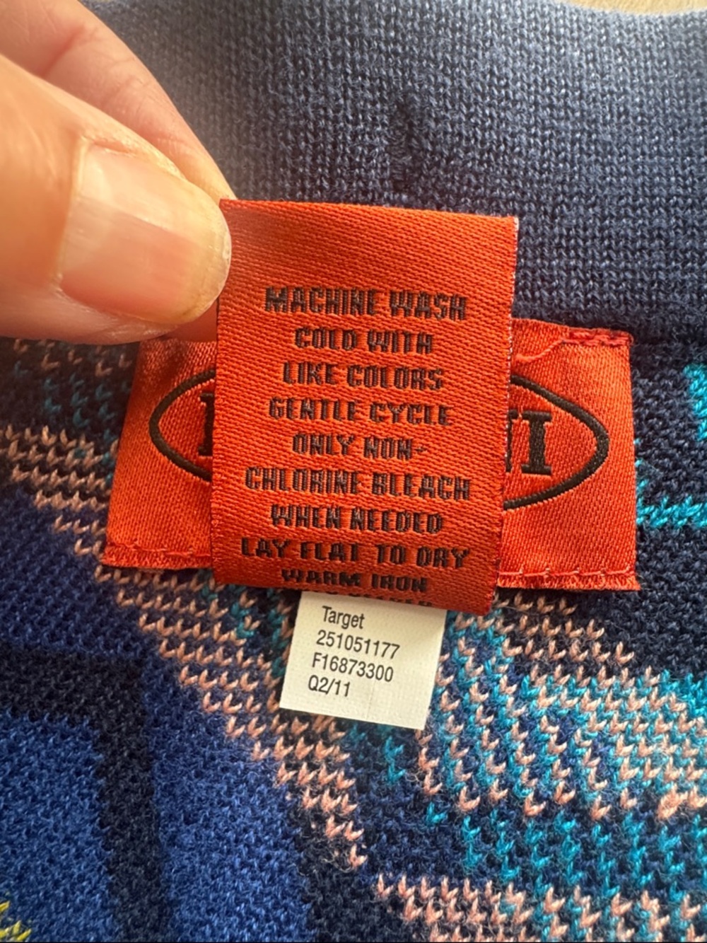 Missoni for Target Sweater Skirt Blue Size XL - Picture 8 of 10